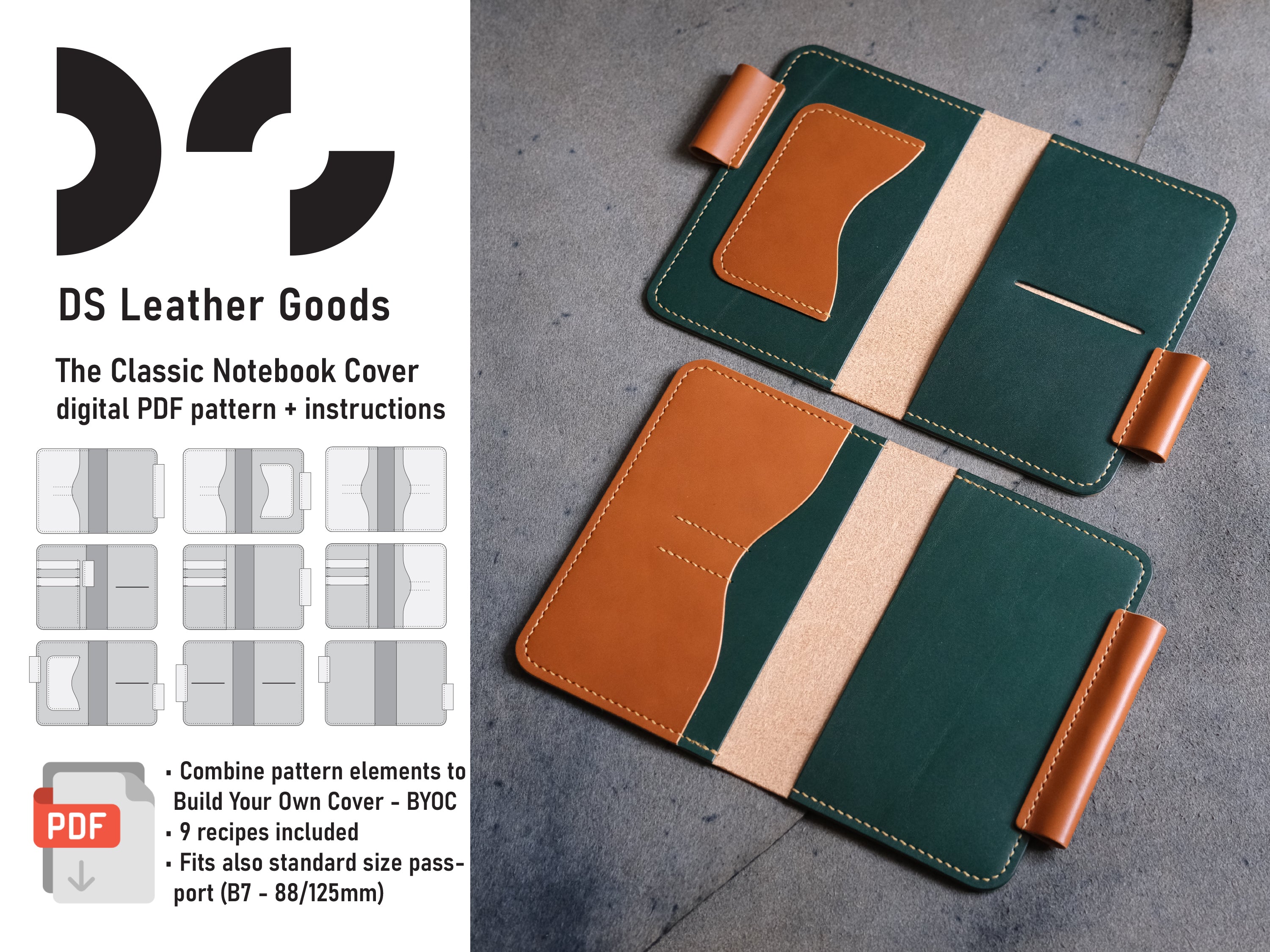 Hermes, leather bag pattern, leather pattern, leather patterns,  leathercraft pattern, leather craft pattern, pdf, download
