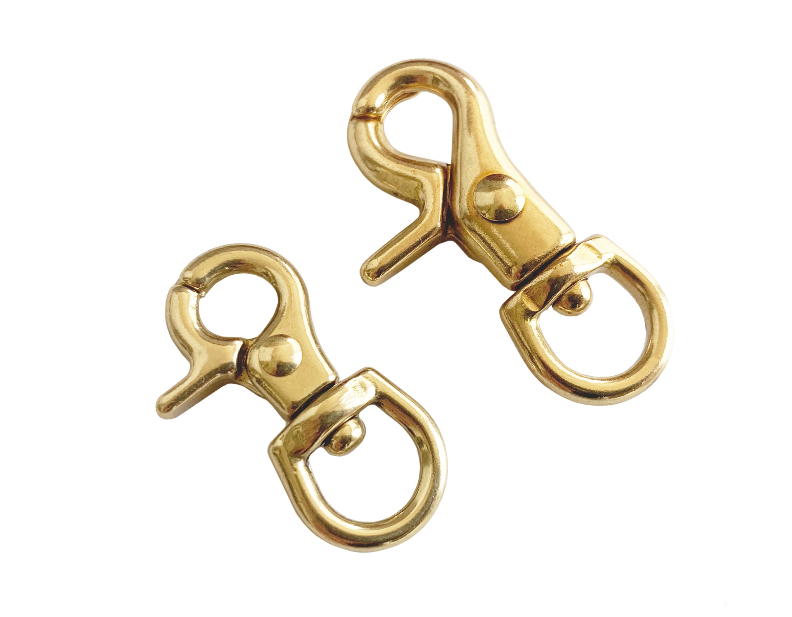 3-3/4 Brass Double Spring Snap Hooks (10 pcs.) — MonsterFastener