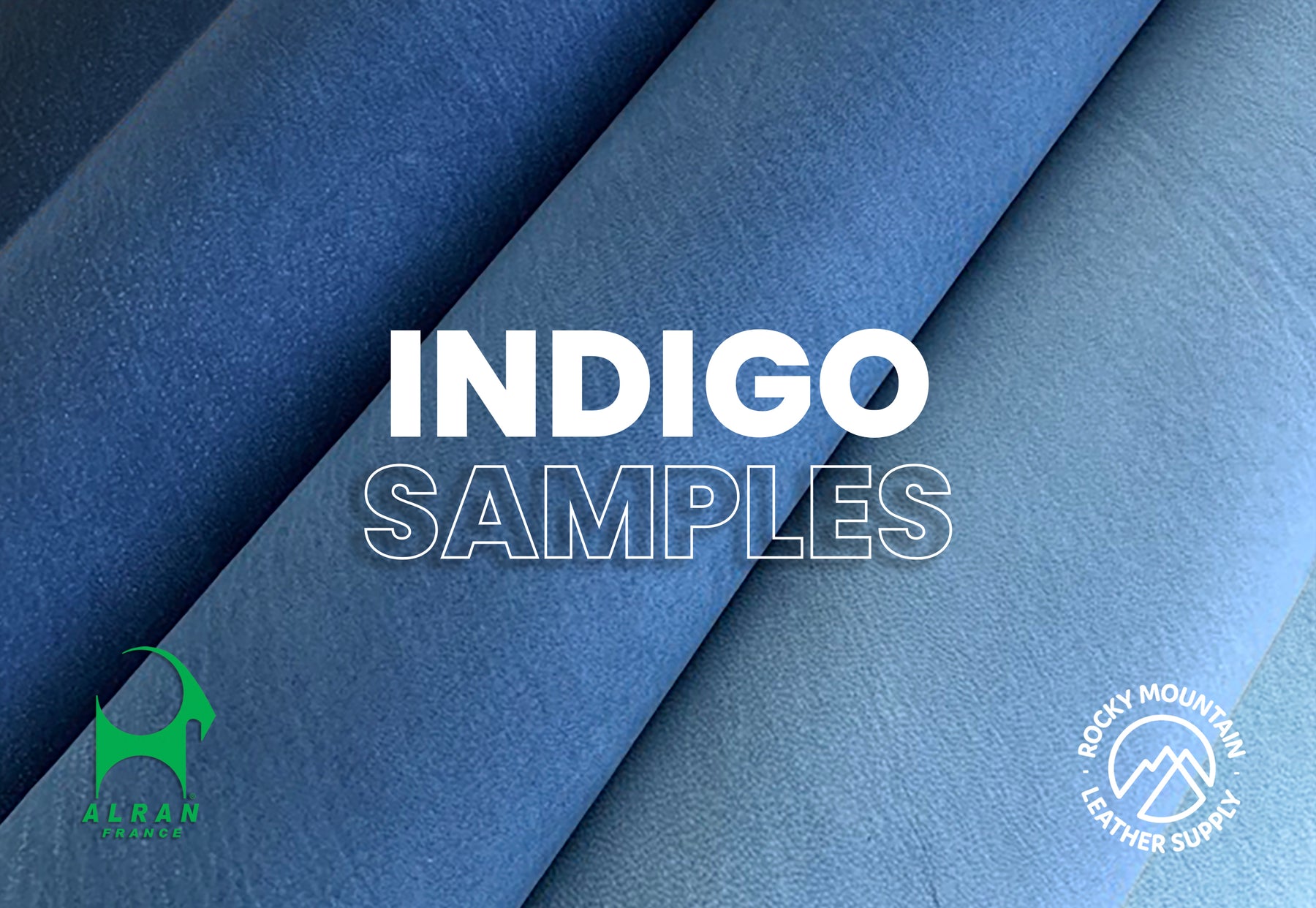 Alran - "Indigo" Chevre - Goat Leather (SAMPLES)