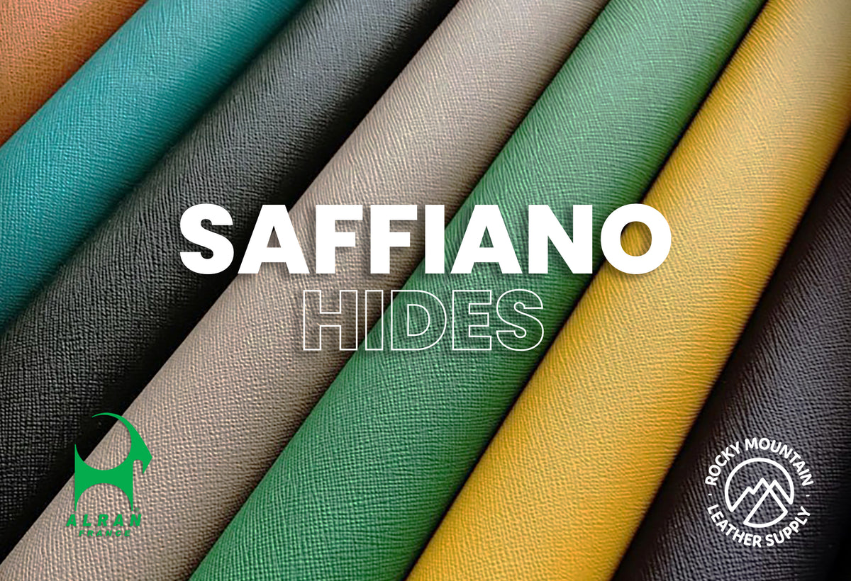Alran 🇫🇷 - "Saffiano" Chevre - Goat Leather (HIDES)