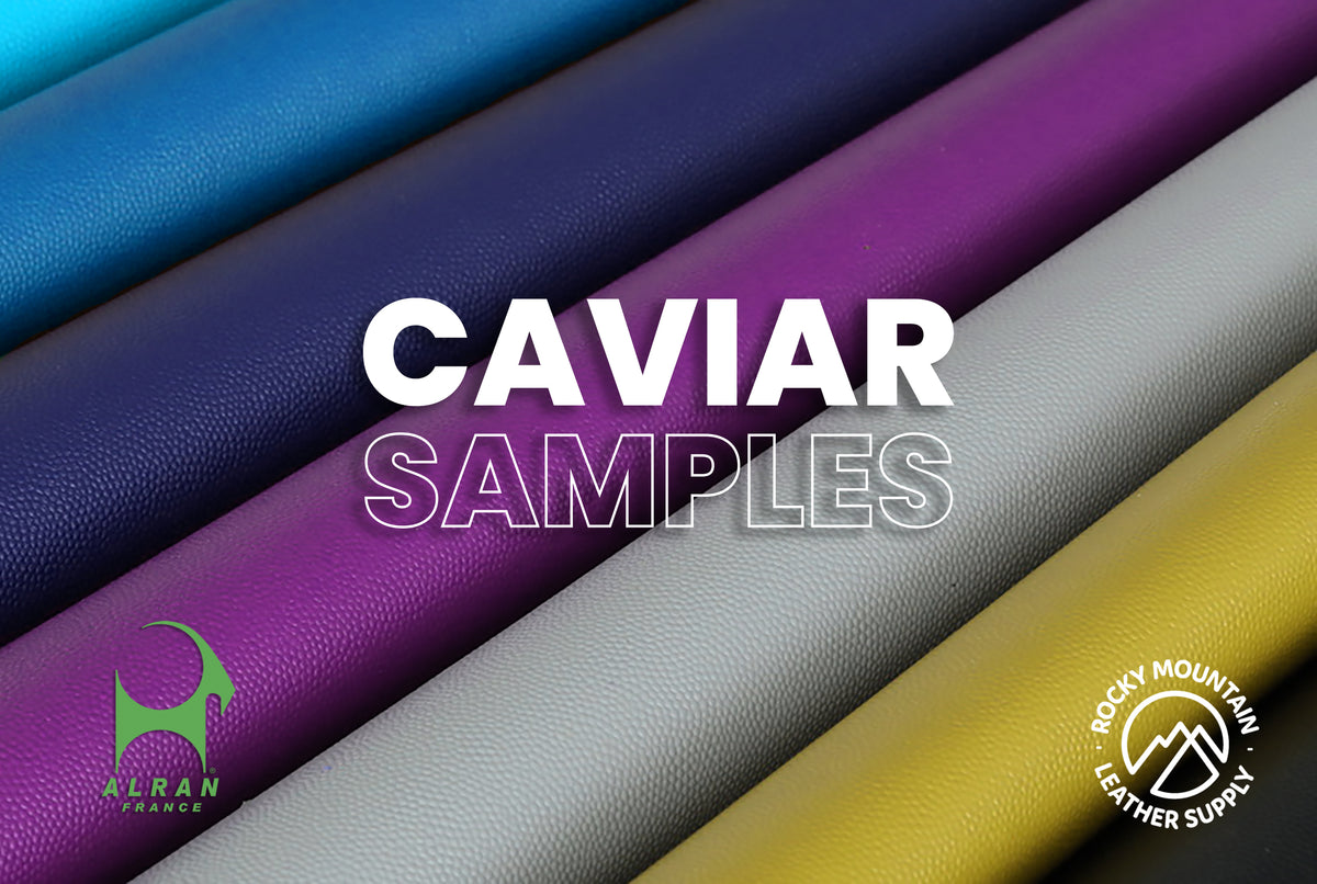 Alran 🇫🇷 - "Caviar" Chevre - Goat Leather (SAMPLES)