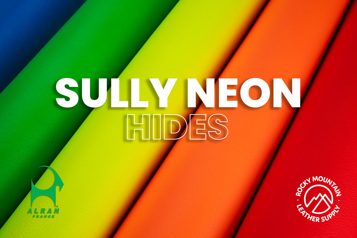 Alran 🇫🇷 - Sully "Neon" Chevre Chagrin - Goat Leather (HIDES)