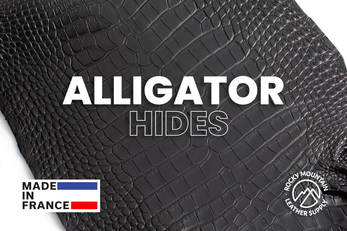 American Alligator - Luxury Skins - Matte Black - (HIDES) 50% OFF!