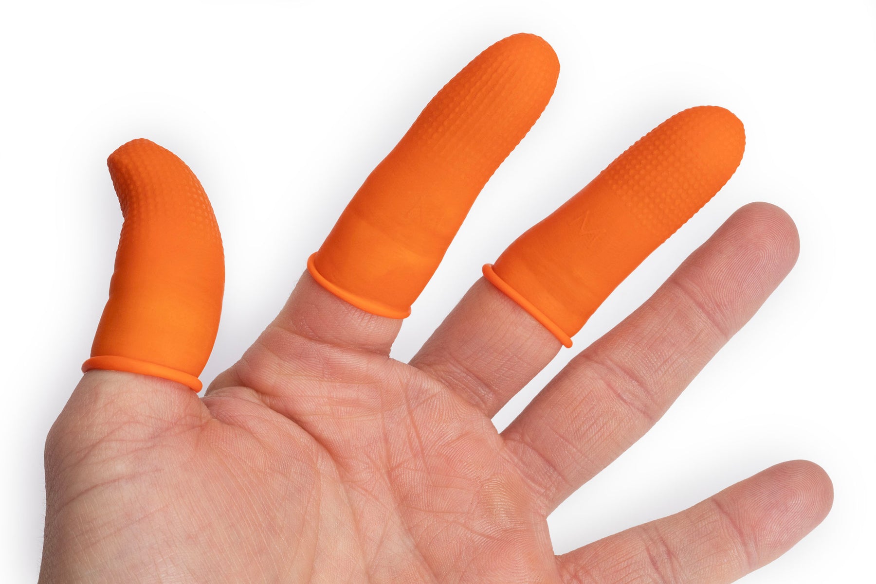 Economy Latex Fingertip Covers - 50 Pieces