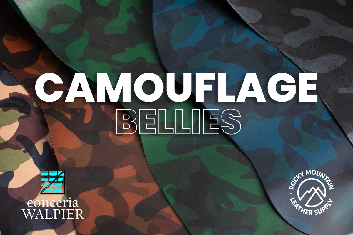 Conceria Walpier 🇮🇹 - "Camo Bellies" - Veg Tanned Leather (BELLIES)