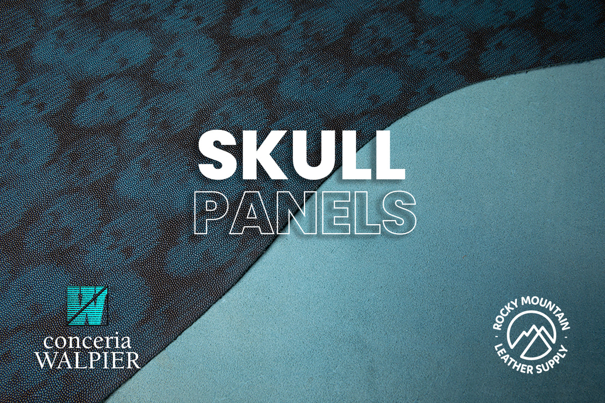 Conceria Walpier 🇮🇹 - Skull - Veg Tanned Leather (PANELS)