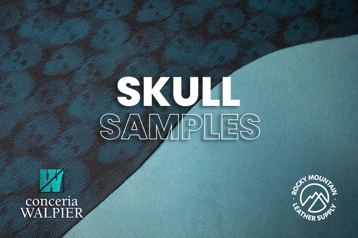 Conceria Walpier - Skull - Veg Tanned Leather (SAMPLES)