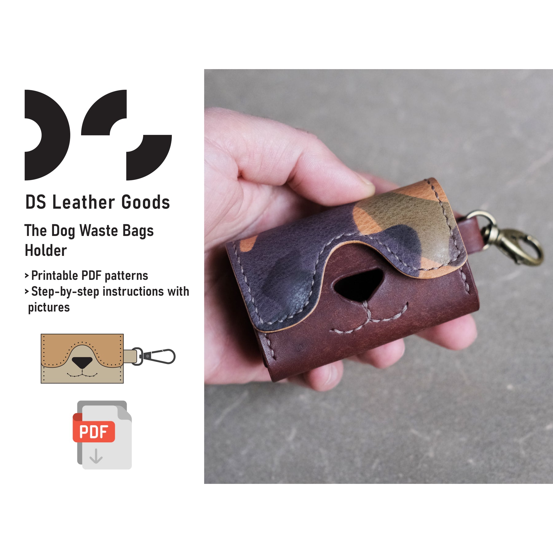 DS-097 The Dog Bags Holder Digital Pattern