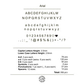 Brass Alphabet & Number Stamp Font Set (306 Pcs)