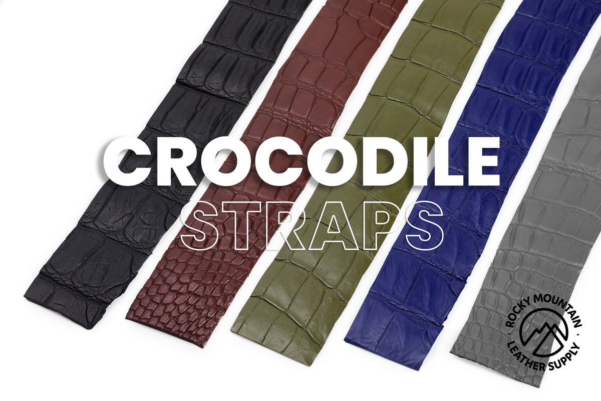 Porosus Crocodile - Single Piece Strap - Luxury Leather (STRAPS)