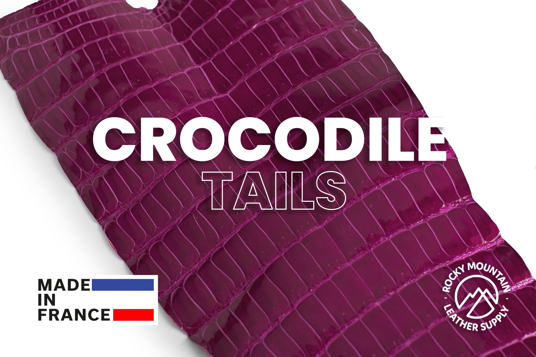 Porosus Crocodile Tails - Luxury Skins (Glazed Anemone) 40% OFF!