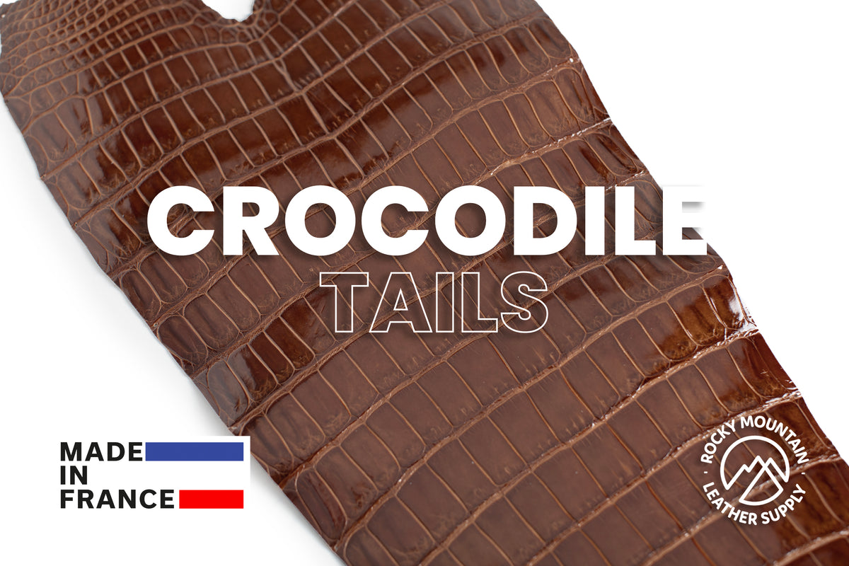 Porosus Crocodile Tails - Luxury Skins (Glazed Bourbon) 40% OFF!