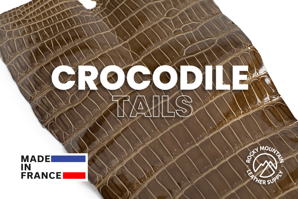 Porosus Crocodile Tails - Luxury Skins (Glazed Brulee) 40% OFF!