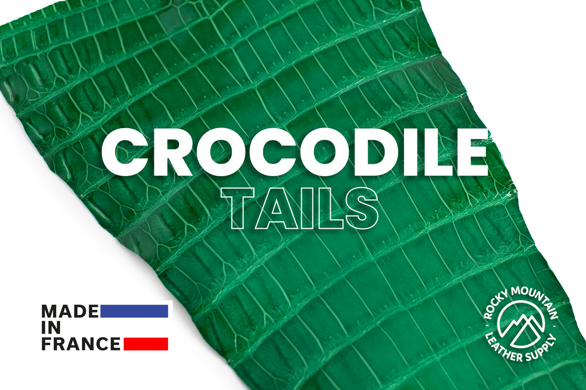 Porosus Crocodile Tails - Luxury Skins (Glazed Cactus) 40% OFF!