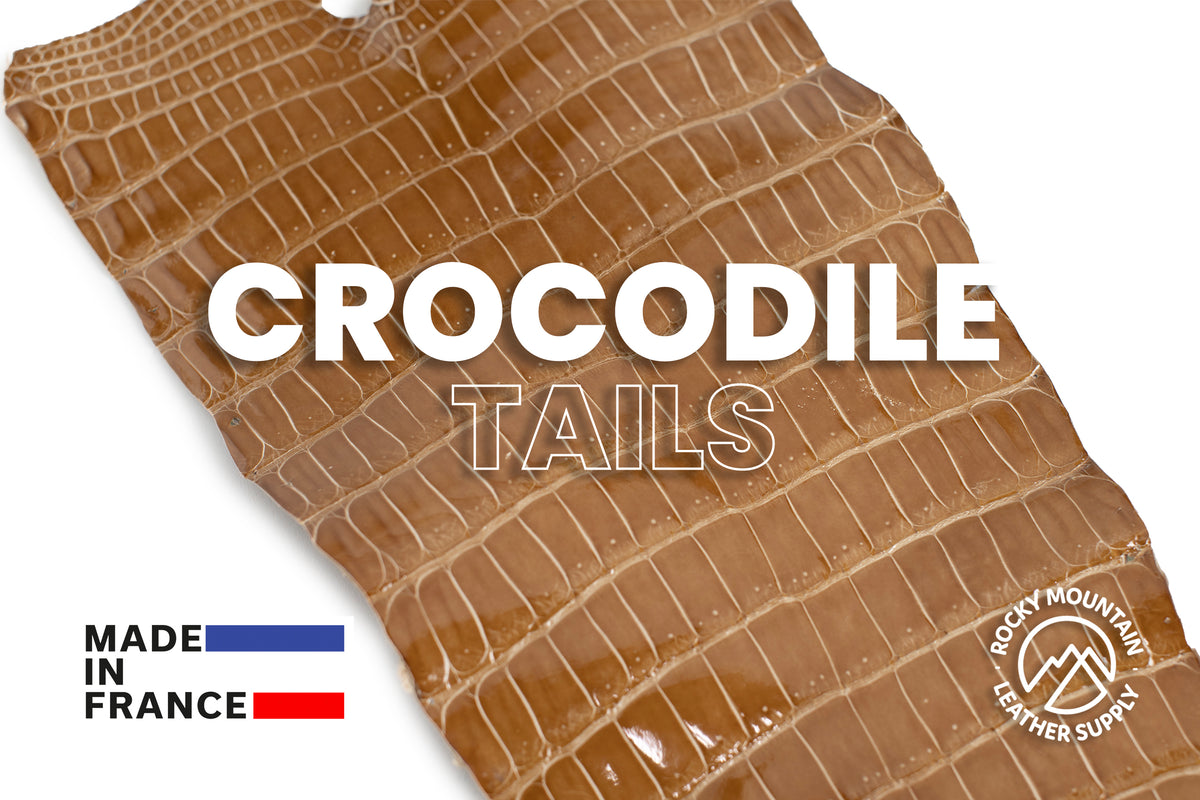 Porosus Crocodile Tails - Luxury Skins (Glazed Caramel) 40% OFF!