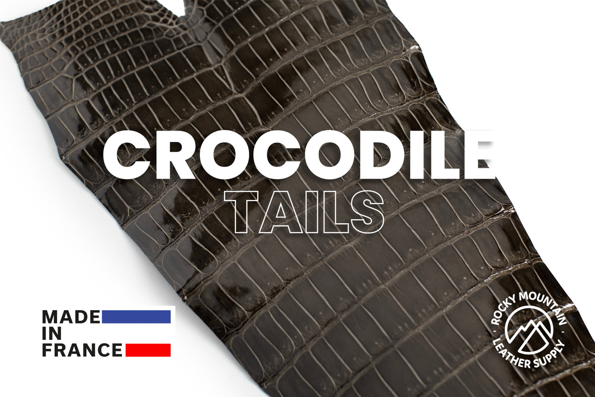 Porosus Crocodile Tails - Luxury Skins (Glazed Chocolate) 40% OFF!