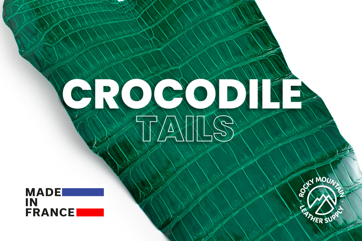 Porosus Crocodile Tails - Luxury Skins (Glazed Emerald) 40% OFF!