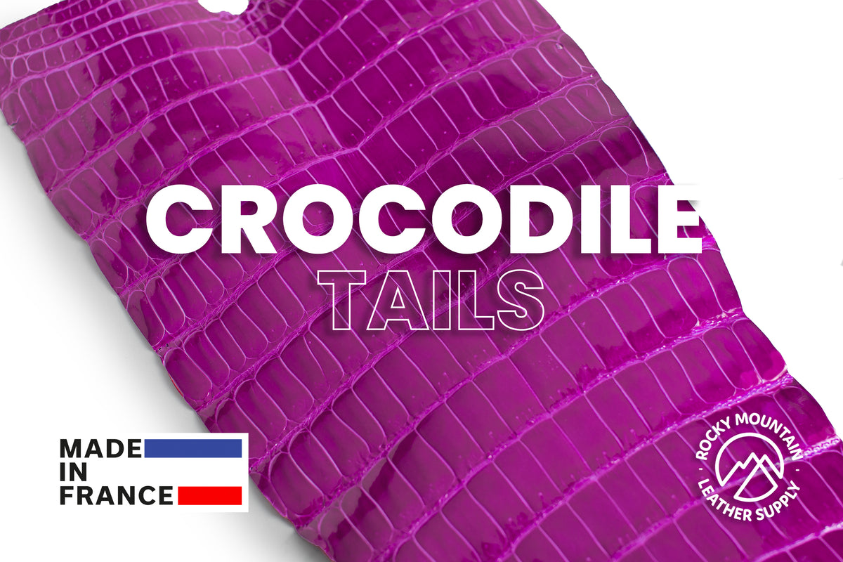 Porosus Crocodile Tails - Luxury Skins (Glazed Fuchsia) 75% OFF!