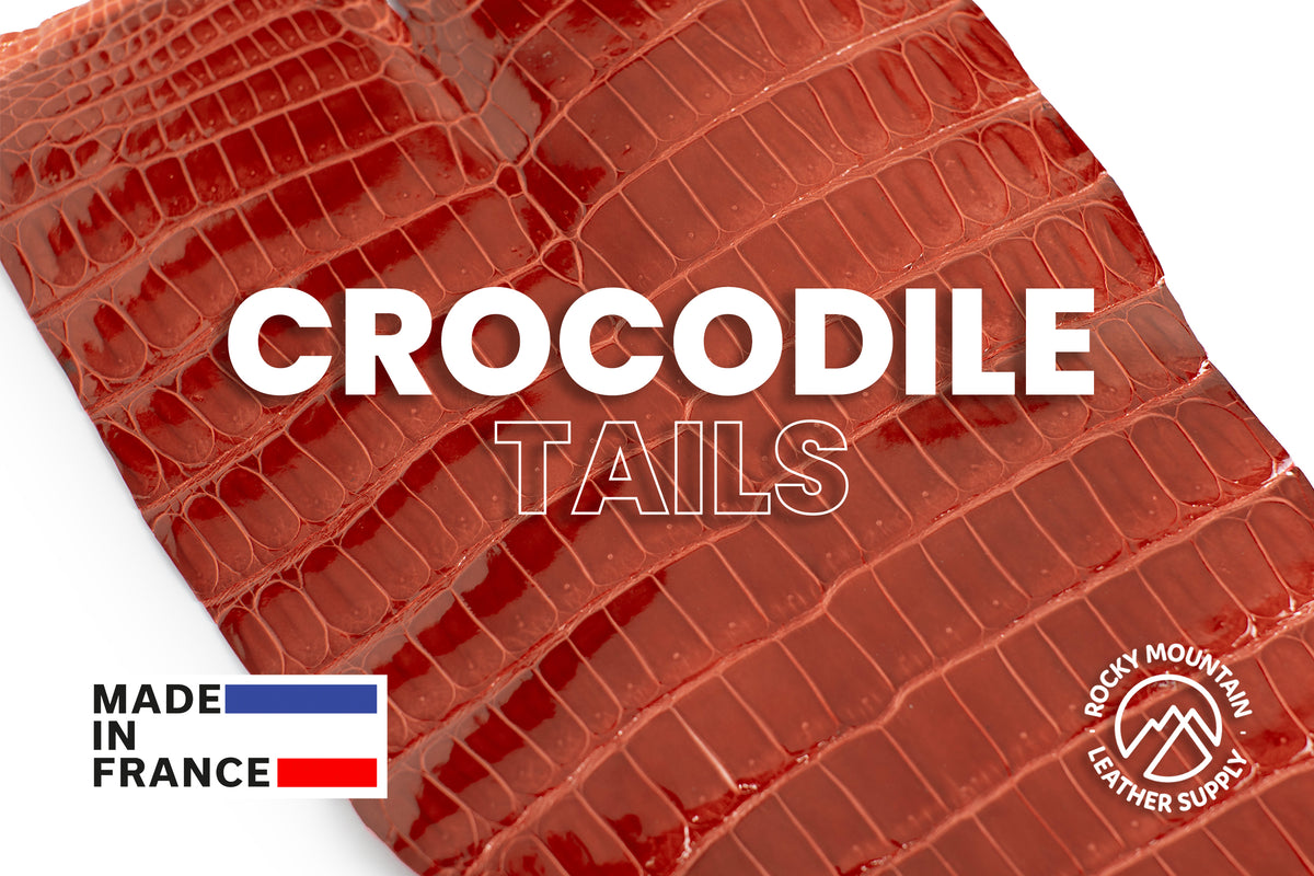 Porosus Crocodile Tails - Luxury Skins (Glazed Geranium) 40% OFF!