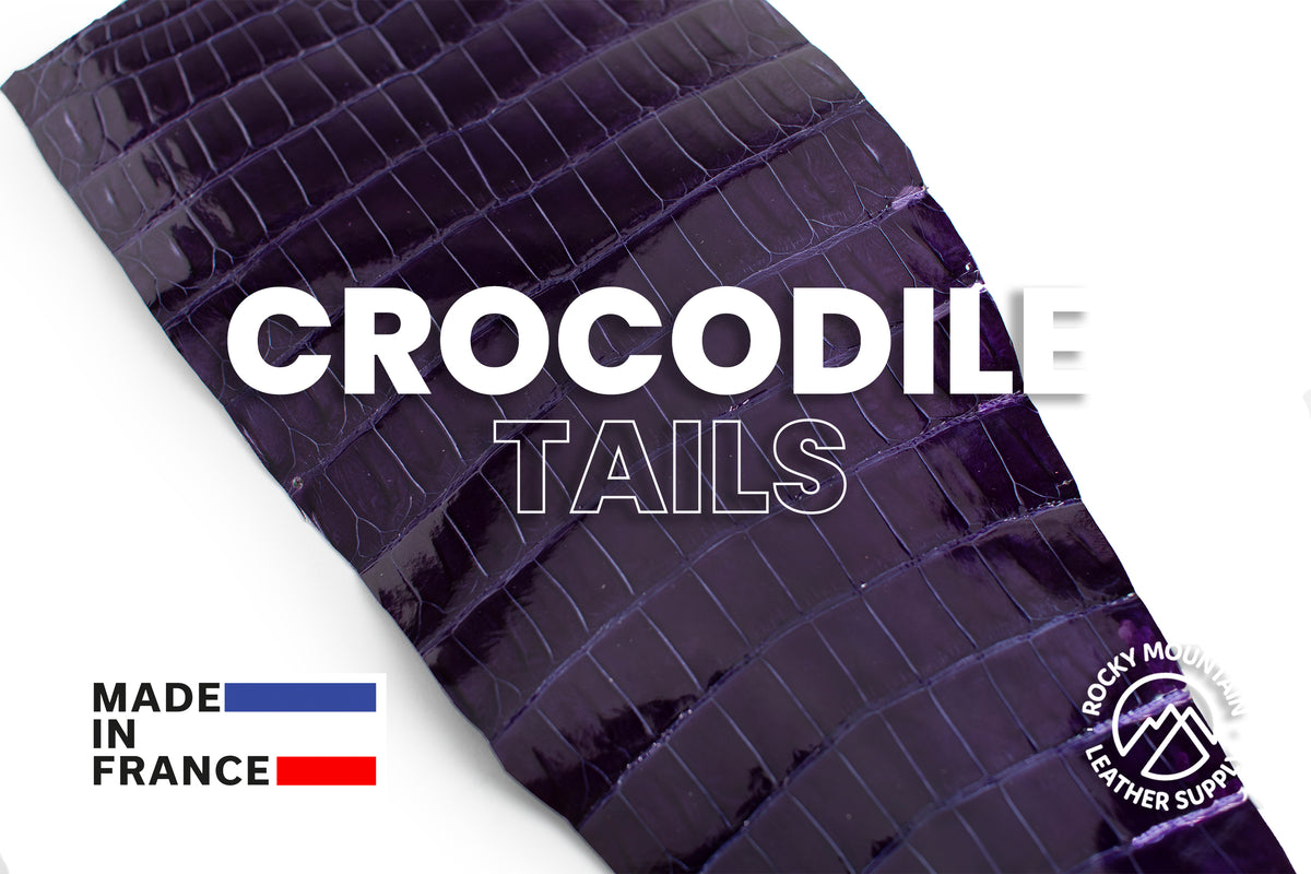 Porosus Crocodile Tails - Luxury Skins (Glazed Grape) 40% OFF!