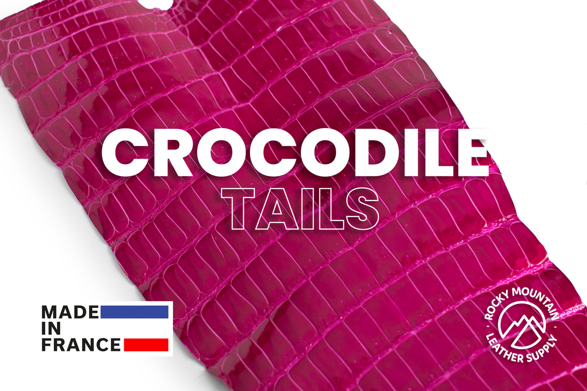 Porosus Crocodile Tails - Luxury Skins (Glazed Rose Extreme) 40% OFF!