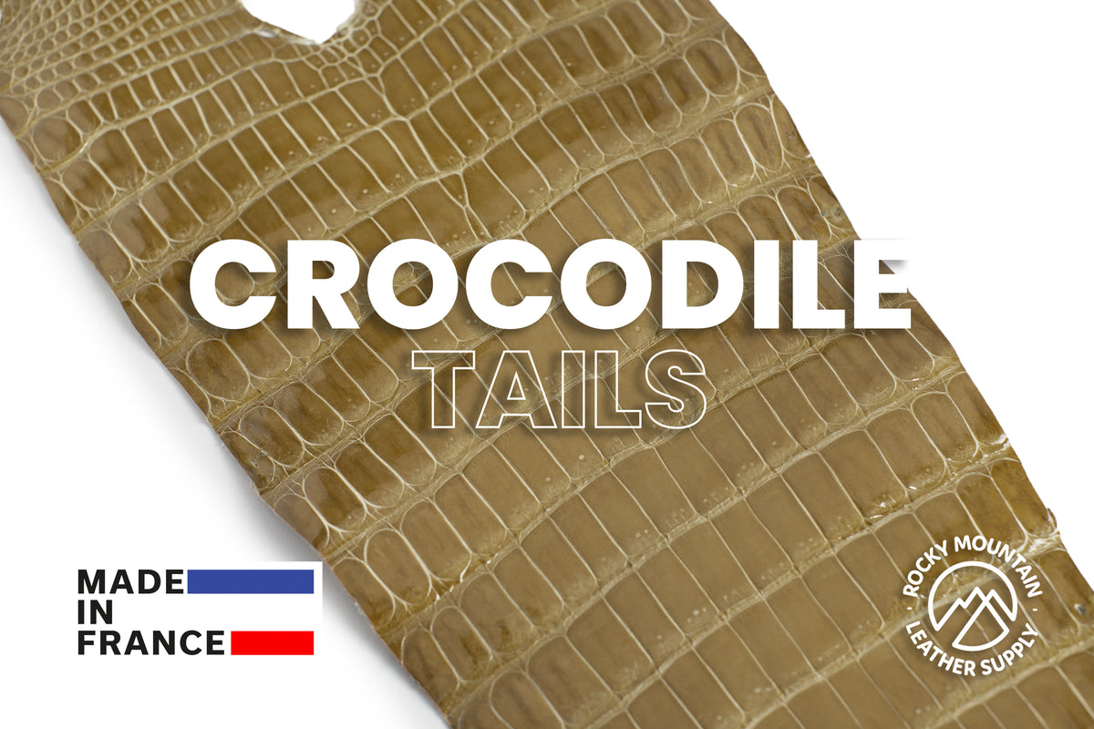 Porosus Crocodile Tails - Luxury Skins (Glazed Sesame) 40% OFF!