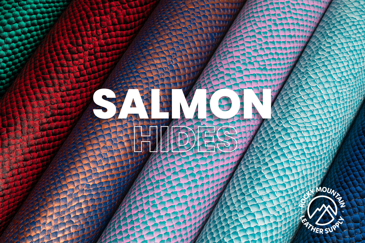 Salmon -  Artisan Finish - Vegetable Tanned Leather (HIDES)