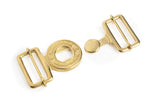 Japan Brass - "Interlocking" Belt Buckle (Solid Brass)