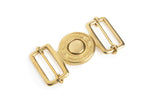 Japan Brass - "Interlocking" Belt Buckle (Solid Brass)