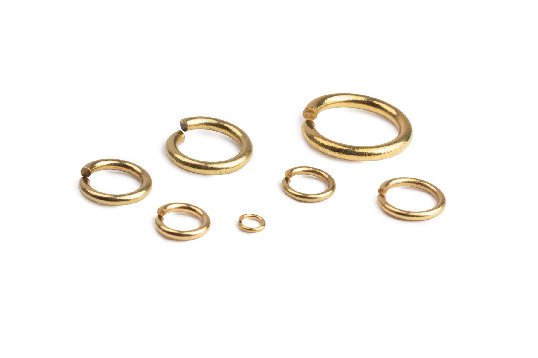 Jump Rings (Solid Brass) - 10 Pack