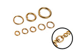 Jump Rings (Solid Brass) - 10 Pack