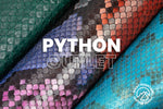 Outlet - Python Snake - Exotic Leather (PANELS) - 30% OFF!