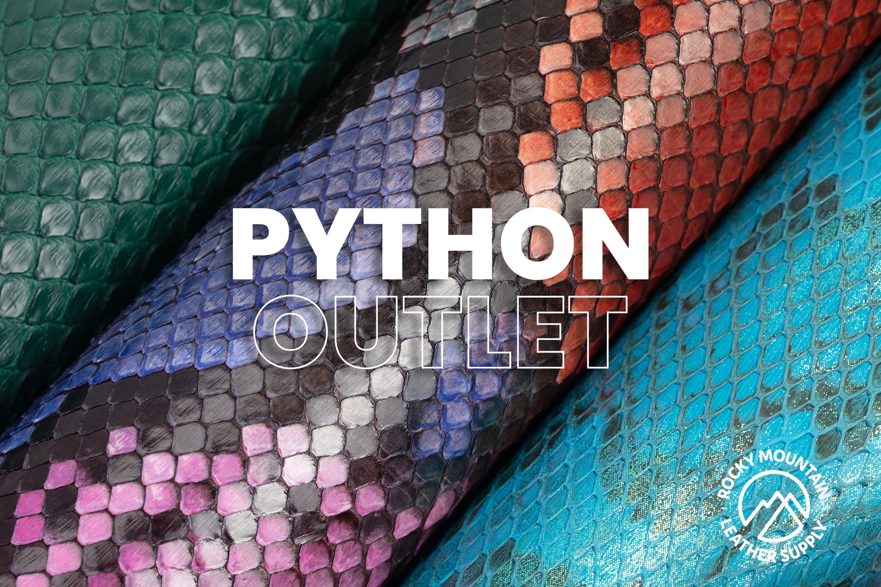 Outlet - Python Snake - Exotic Leather (PANELS) - 30% OFF!