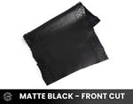 Python Snake - Matte Black - Exotic Leather (PANELS)