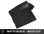 Python Snake - Matte Black - Exotic Leather (PANELS)