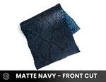 Python Snake - Matte Navy - Exotic Leather (PANELS)