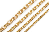 Geometric Chain - 1 meter - (Solid Brass)