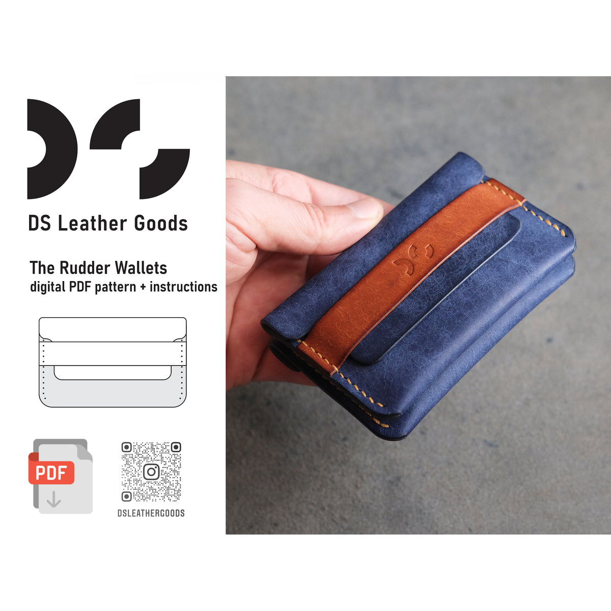 DS-073 The Rudder Wallet Digital Pattern