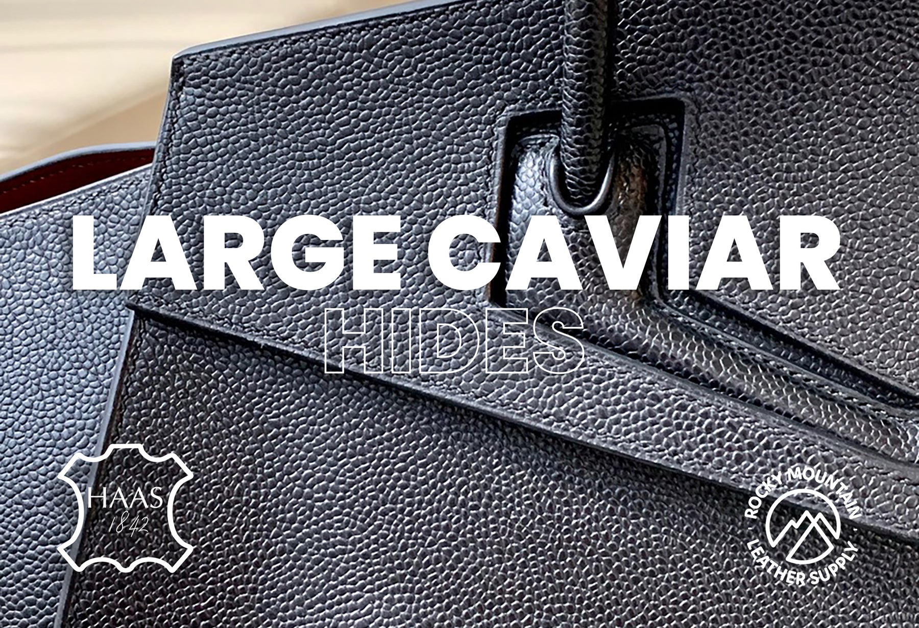 Tanneries Haas - Caviar (Large) - Luxury Calfskin Leather (HIDES)