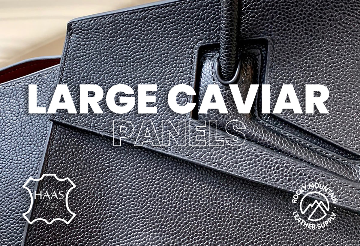 Tanneries Haas 🇫🇷 - Caviar (Large) - Luxury Calfskin Leather (PANELS)