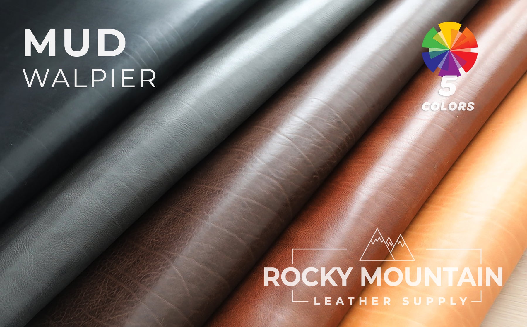 Conceria Walpier 🇮🇹 - Mud - Rustic VachettaVeg Tanned Leather (PANELS)