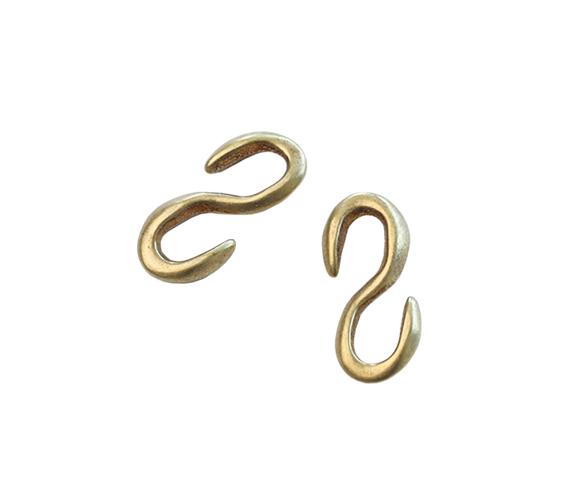 Bracelet Clasp - Japanese S Hook (Solid Brass)