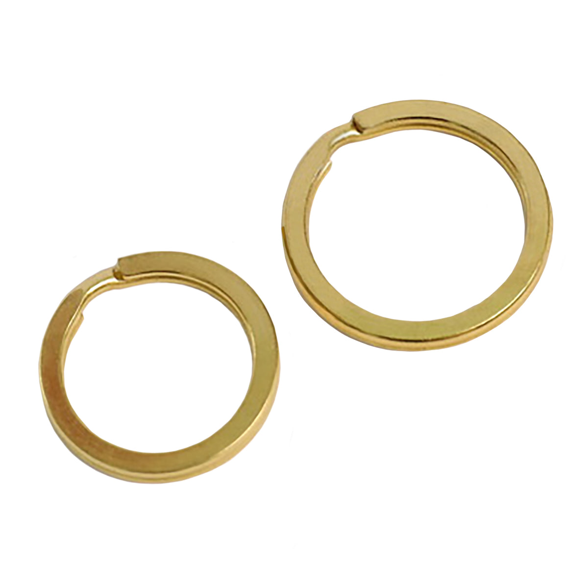 Solid Brass Split Key Ring 1/2 Inch Diameter (USA)