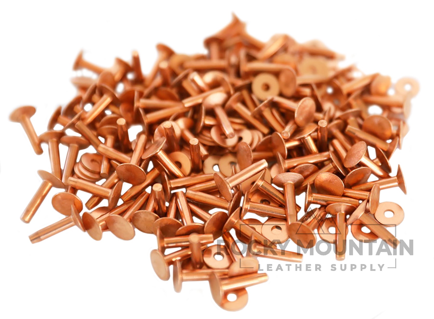 1-1/4 Solid Copper Rivets And Burrs 20 Pack #9 ⋆ Hill Saddlery