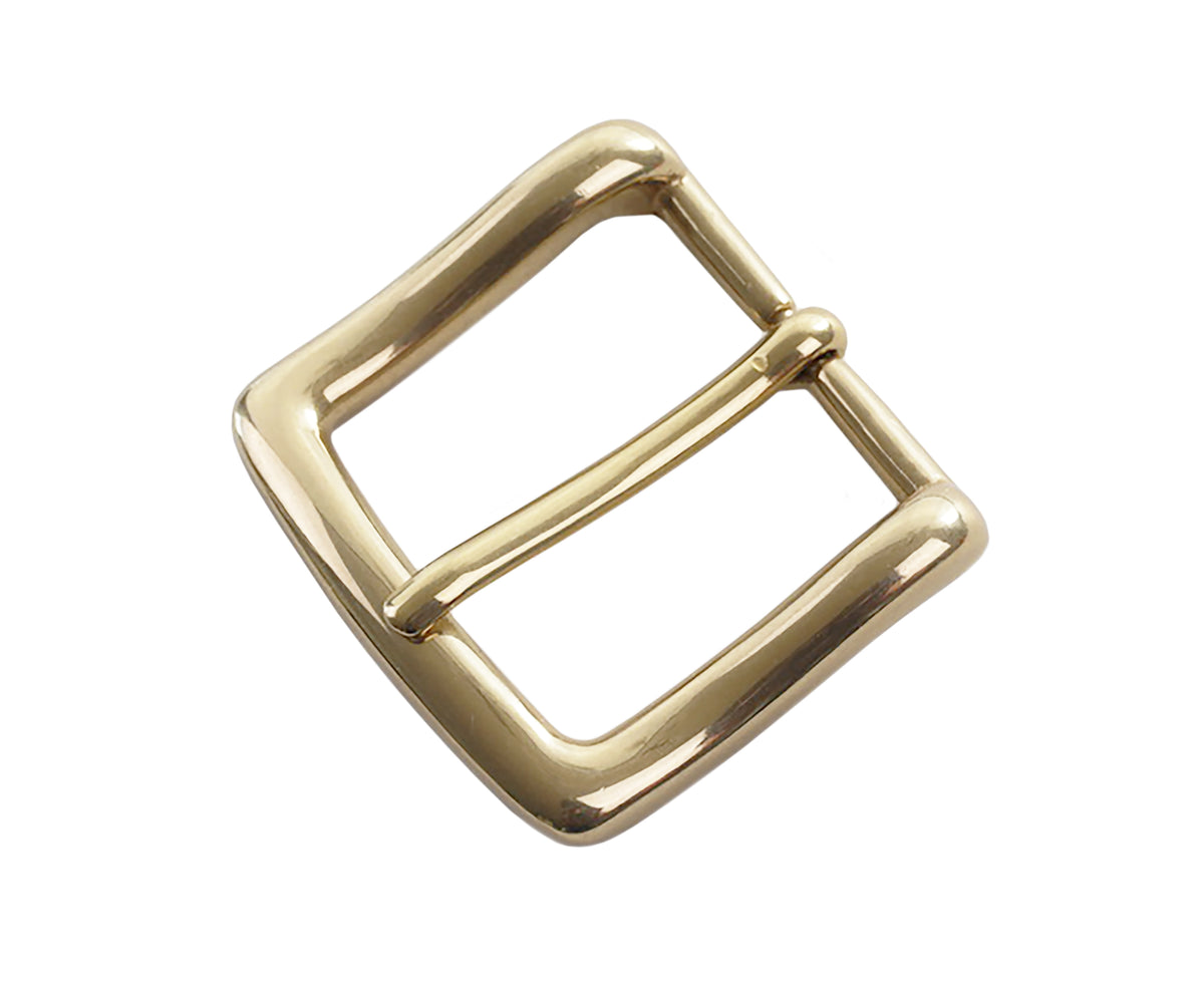Belt Buckle - Japanese Tetra Double Prong (Solid Brass)
